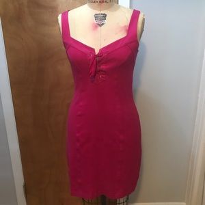 Diane Von Furstenberg pink dress with lace up